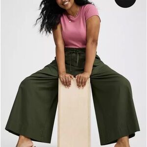 Torrid Dark Green Wide-Leg Pants